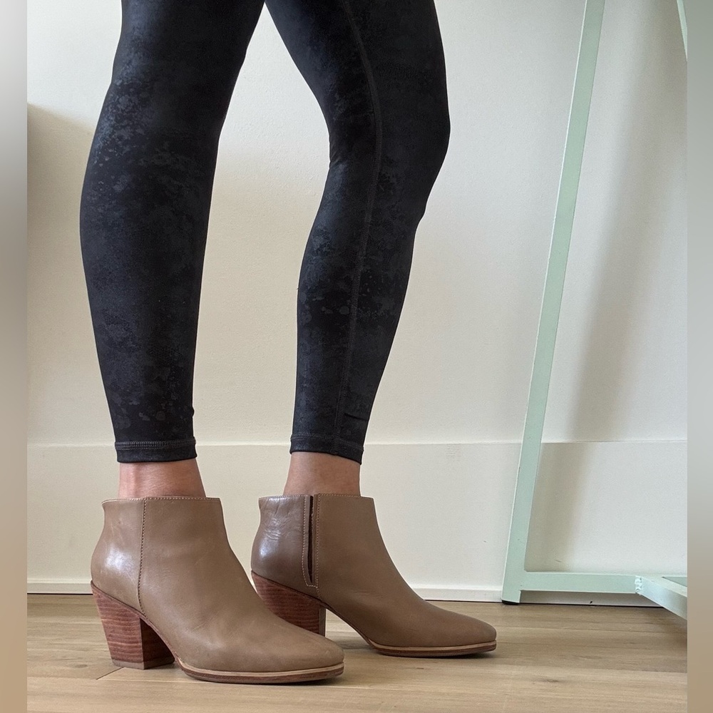 Rachel Comey Tan Leather Heel Ankle Boots